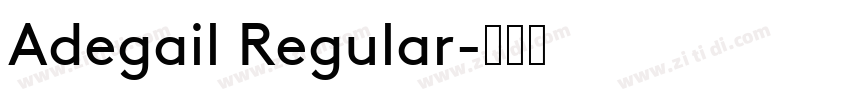 Adegail Regular字体转换